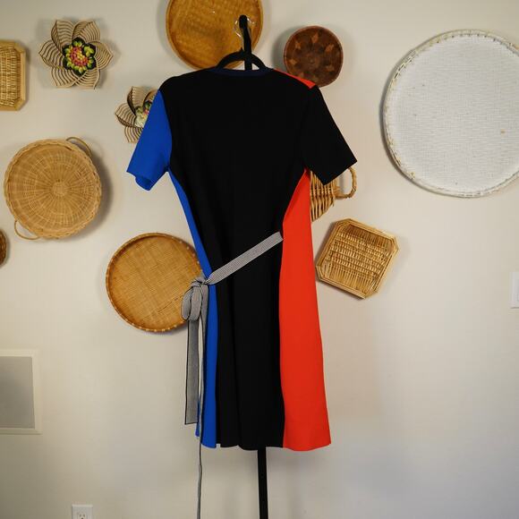 Diane von Furstenberg V Neck Wrap Francine Dress Multicolor Womens Size Medium - Picture 4 of 9